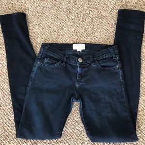 Current/Elliott dark wash skinny jeans